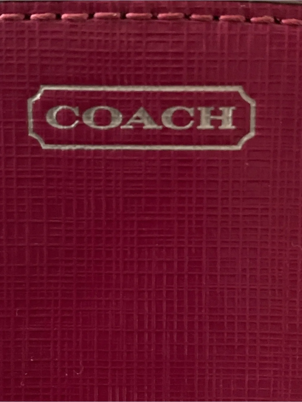 NEW! Coach Pink Leather Cosmetic Pouch or Clutch
